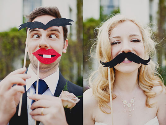 Moustache-Wedding-Props